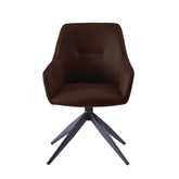 Barbara Dining Chair - Brown Microfiber
